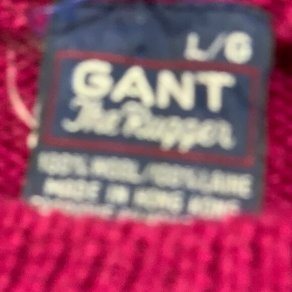 VINTAGE GANT CREWNECK WOOL STRIPED SWEATERS SIZE L - Picture 9 of 9